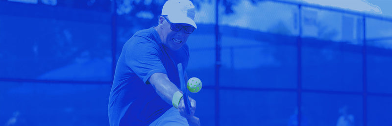 Man playing pickleball